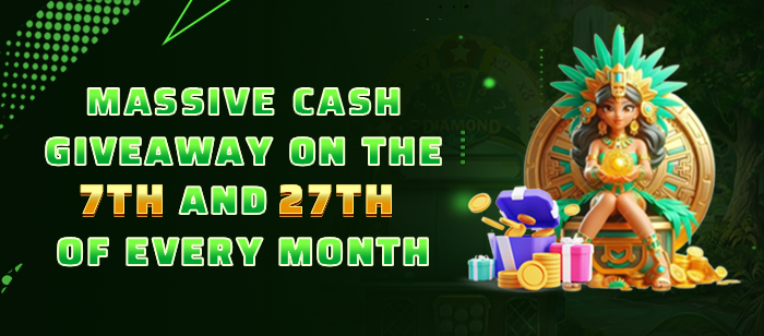 Massive cash giveaway on the 7th and 27th of every month on 7e777 casino